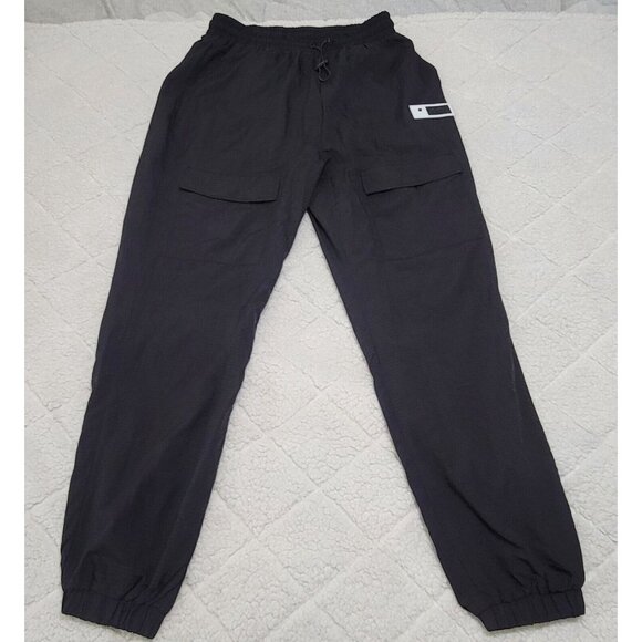 Siksilk Womens Black Rip Stop‎ Cargo Pants Drawcord Waist Mesh Lined Size 10 NWT - Picture 3 of 8
